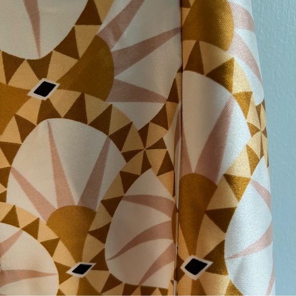 House Of Harlow 1960 X Revolve NWT Boho  Satin Cut Out Dress Retro Print Small - Picture 10 of 16